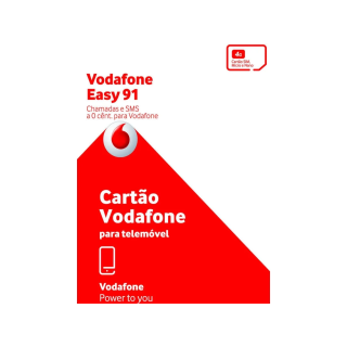 Cartão SIM Vodafone EASY 91 com 1€ | LusoSIM